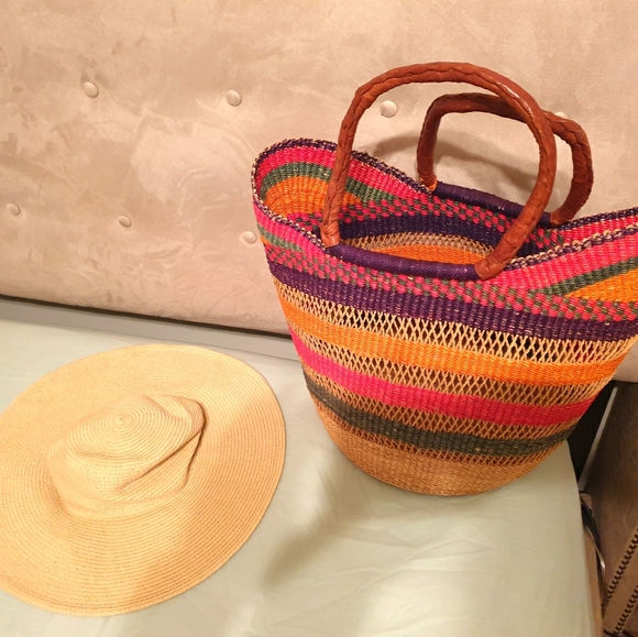 J crew large visor beach hat - Picture 1 of 2